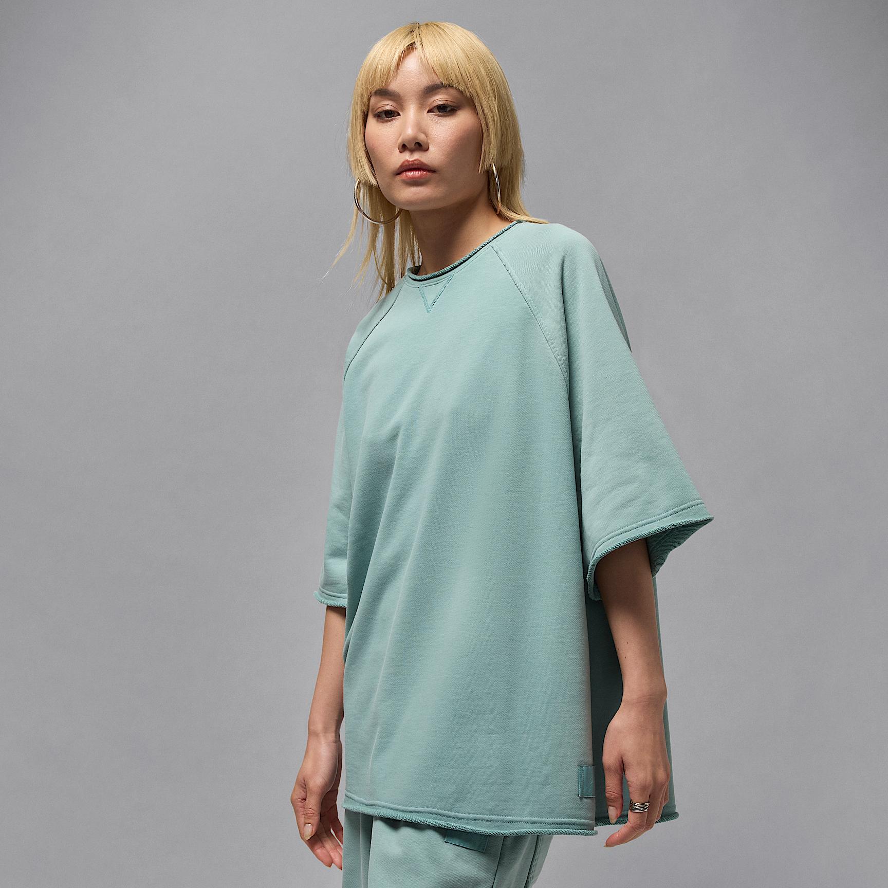 Women's Jordan Flight Fleece Oversized Short-Sleeve French Terry Top Product Image