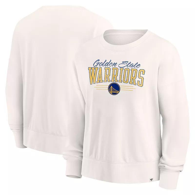 Womens Fanatics Branded Cream Golden State Warriors Close the Game Pullover Sweatshirt Product Image