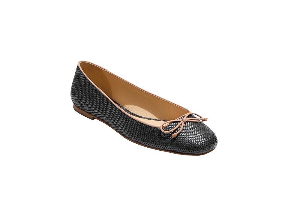 Jack Rogers Kenlyn Ballet Metallic Leather Bow Flats Product Image