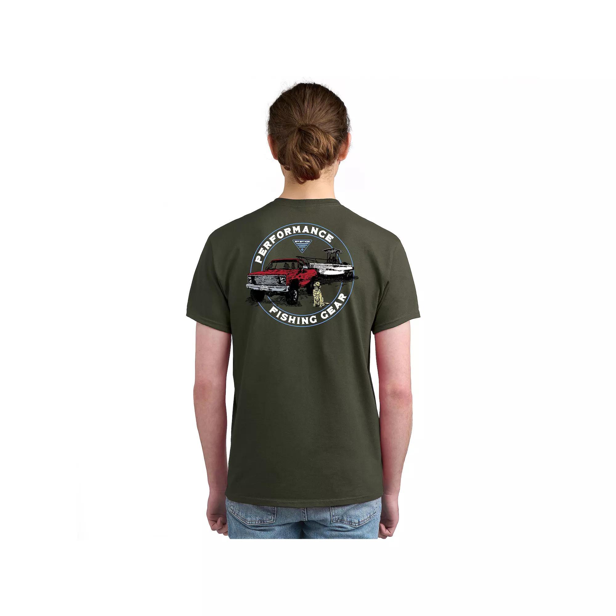 Men's Columbia Short Sleeve Graphic Tee, Size: Medium, New Green Product Image