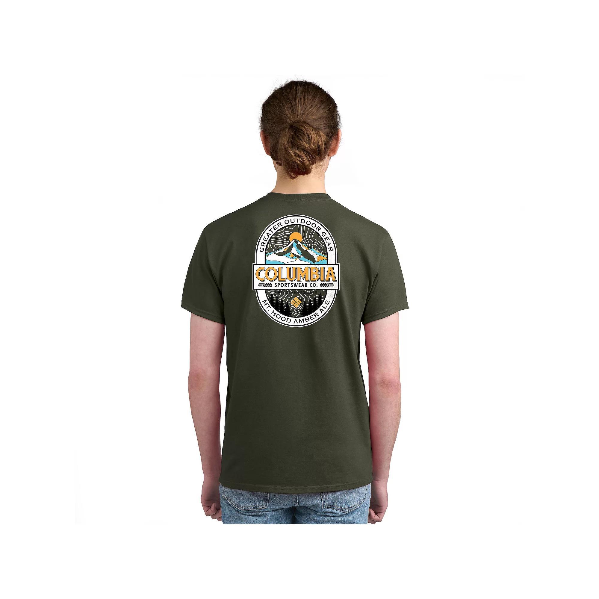 Men's Columbia Short Sleeve Graphic Tee, Size: Medium, New Green Product Image