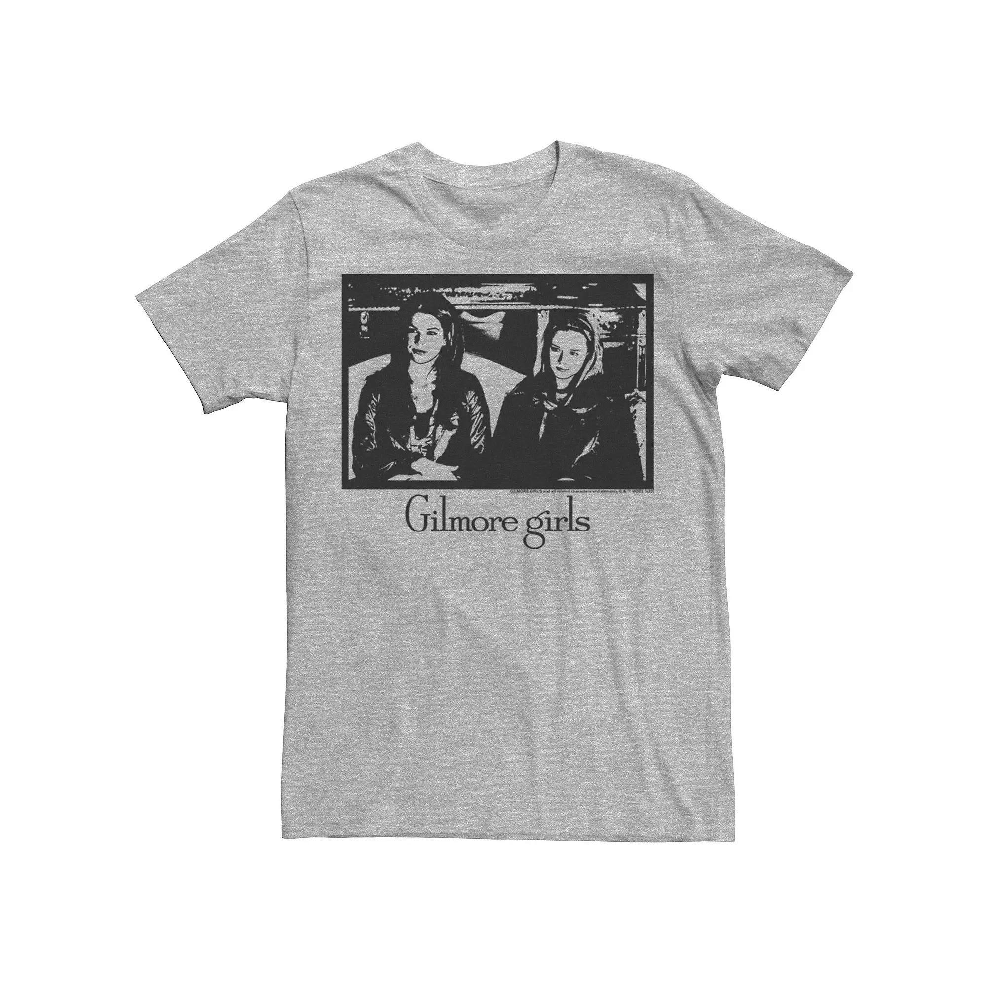 Men's Gilmore Girls Rory & Lorelai Portrait Tee, Size: Small, Athletic Grey Product Image