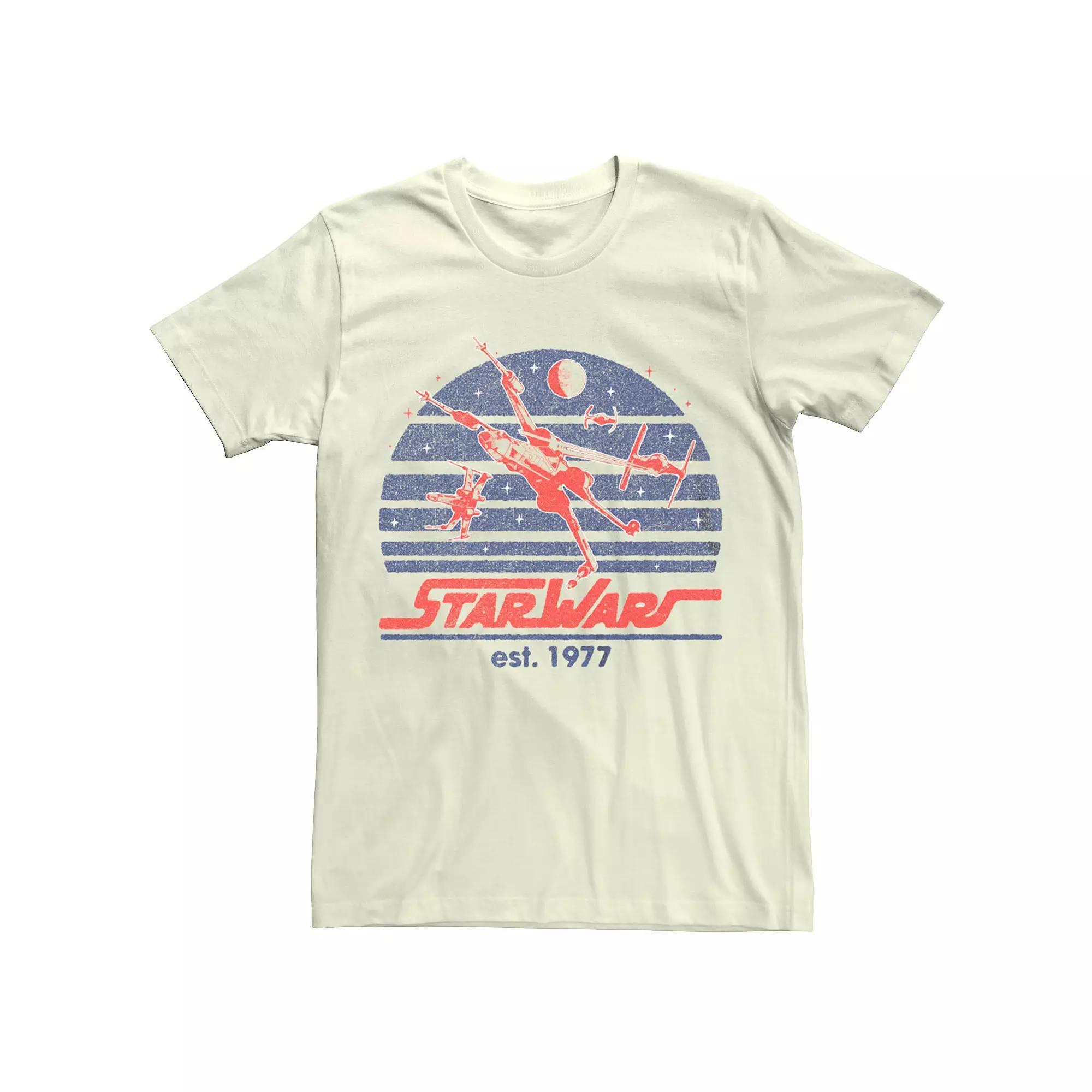 Men's Star Wars Retro Wing Graphic Tee, Size: Small, Natural Product Image