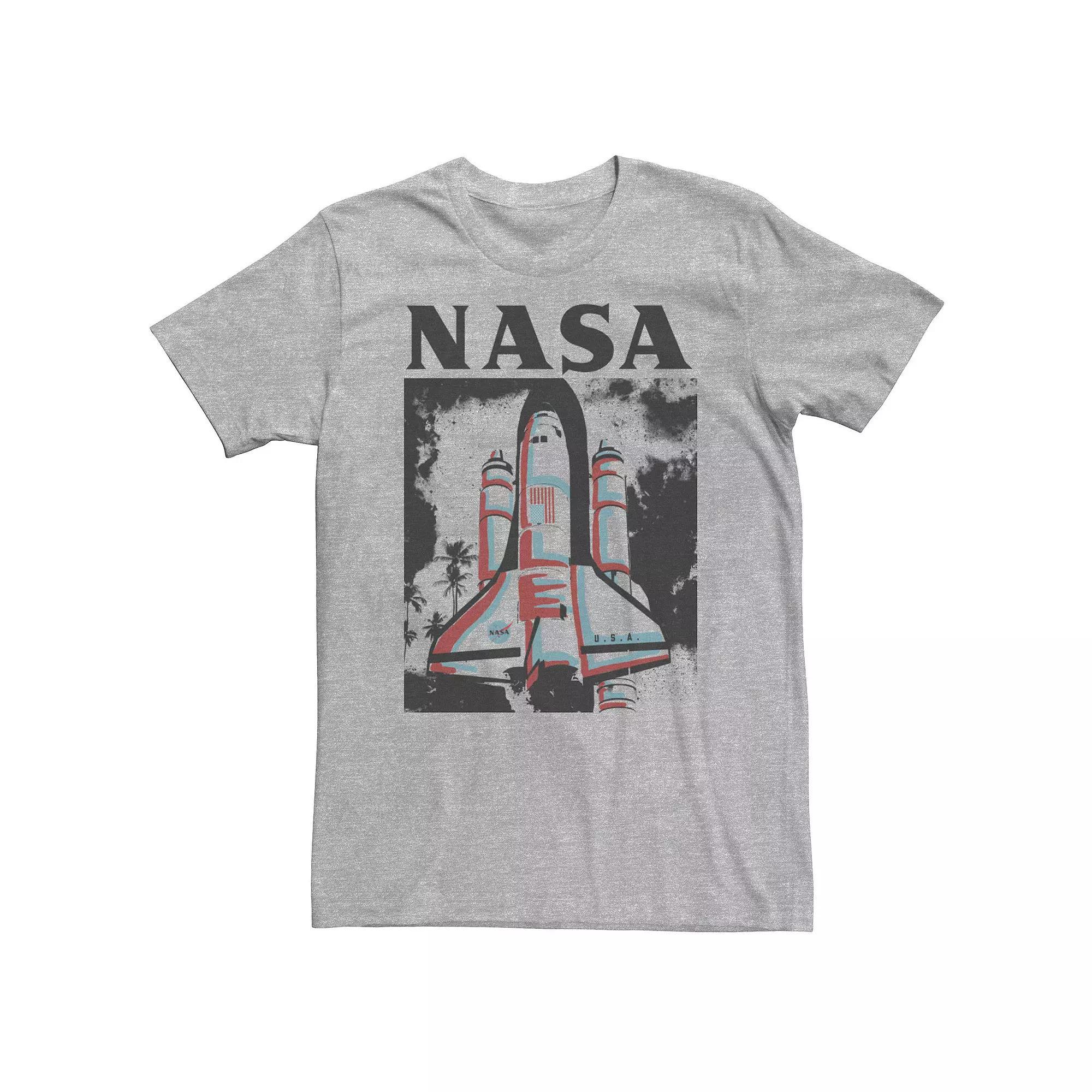 Big & Tall NASA Color Pop Space Craft Launch Tee, Men's, Size: 3XL Tall, Athletic Grey Product Image