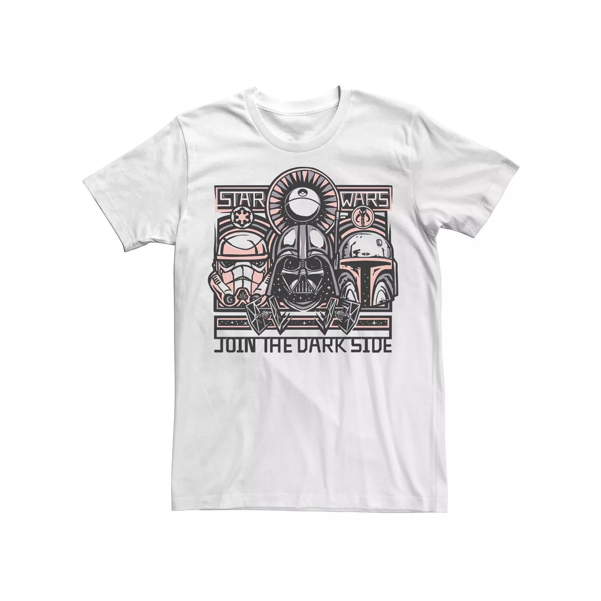 Men's Star Wars Join The Dark Side Boho Character Collage Tee, Size: 3XL, White Product Image
