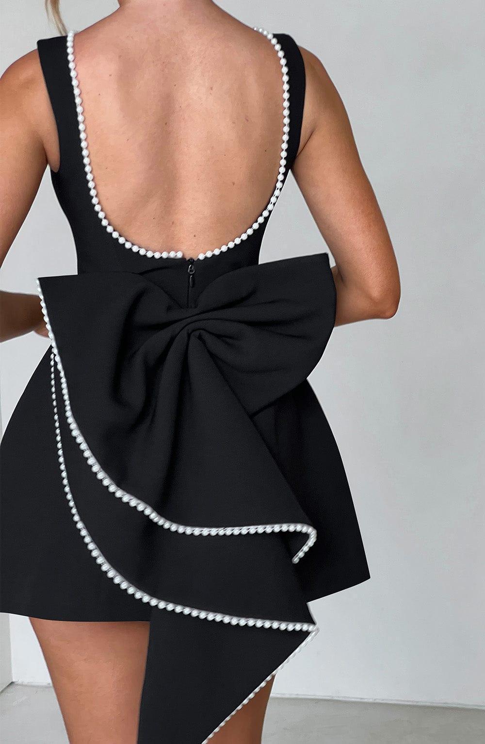 Carrie Mini Dress - Black Product Image