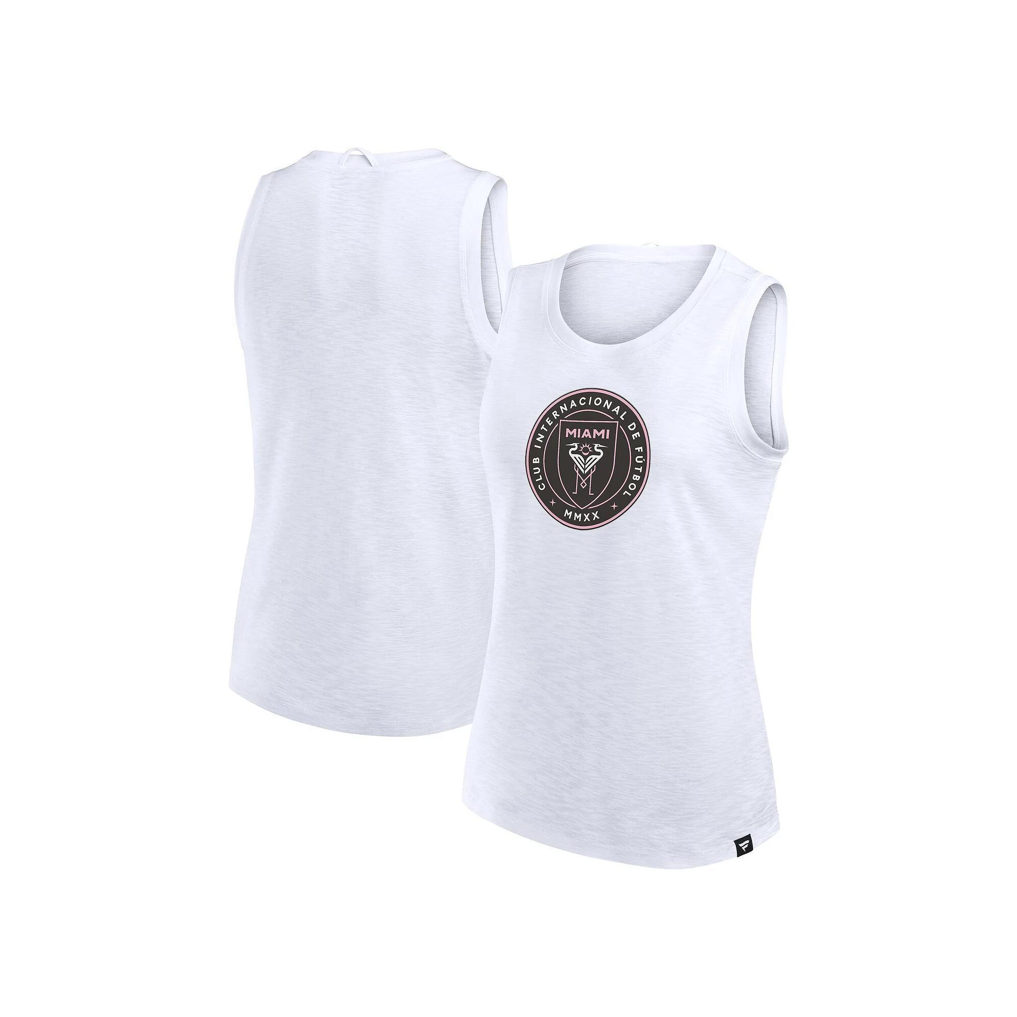 Women's Fanatics White Inter Miami CF Slub Future Sport Tank Top, Size: Medium, Mls White Product Image