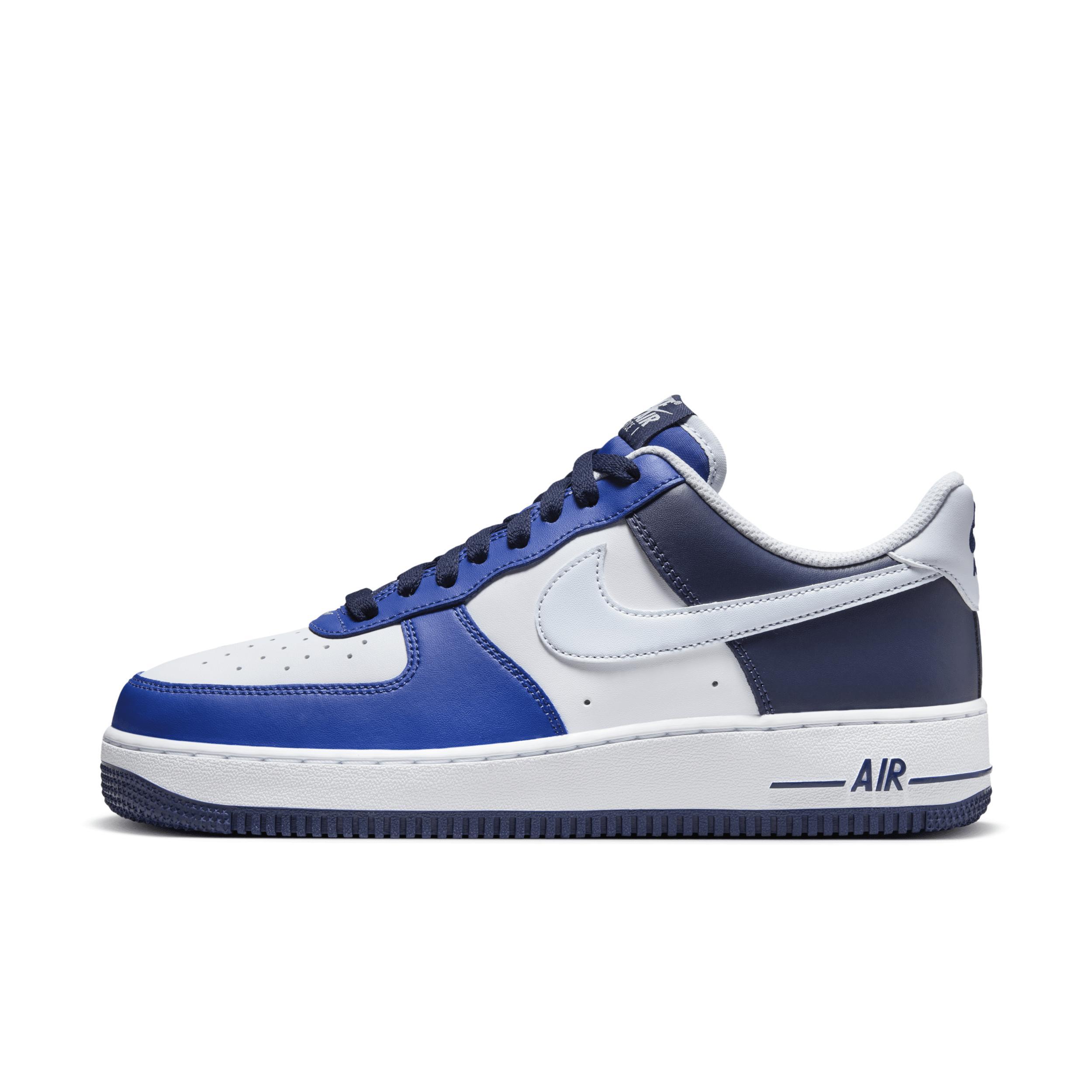 Nike Mens Air Force 1 07 LV8 - Shoes Blue/White/Grey Product Image