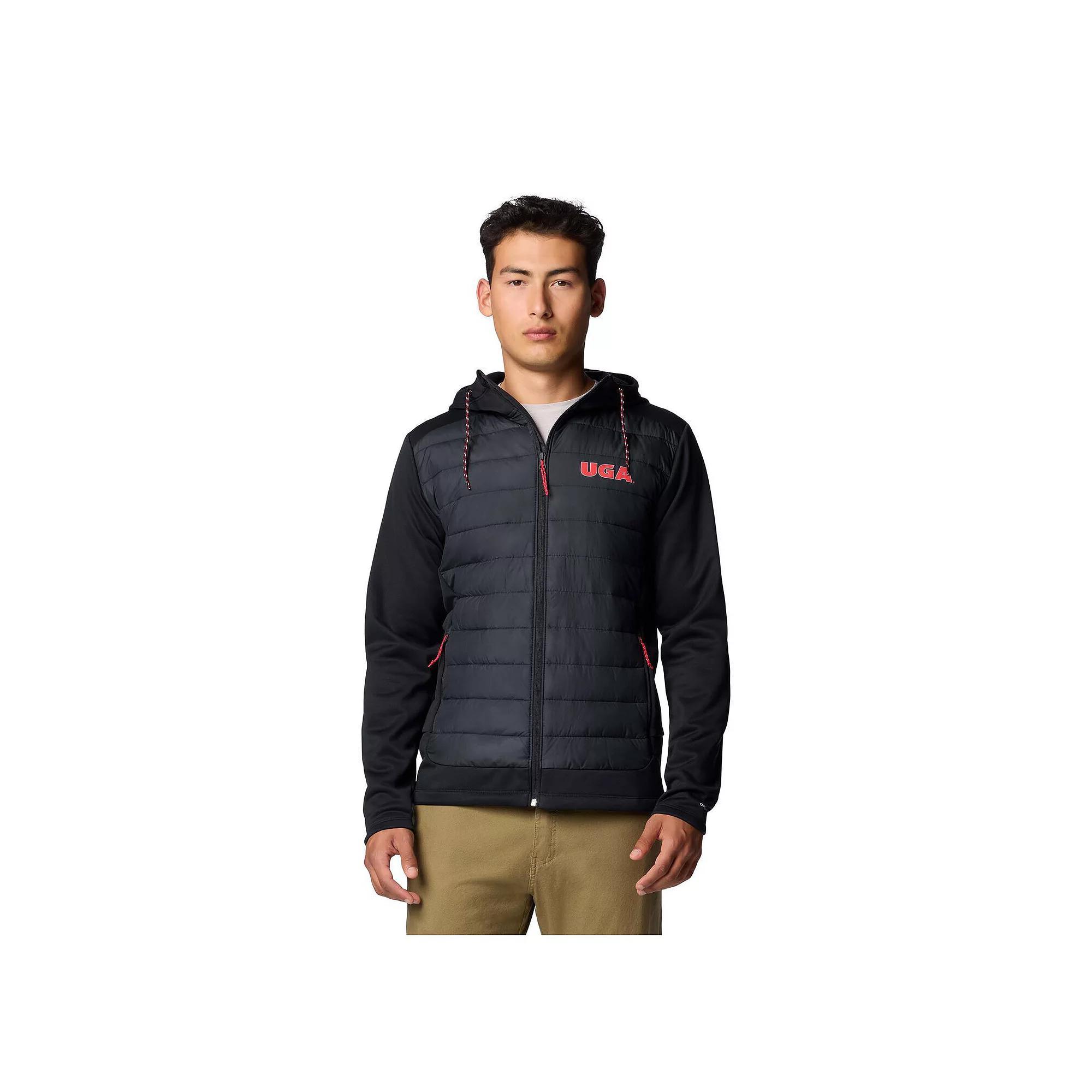 Men's Columbia  Black Georgia Bulldogs Out-Shield Hybrid Full-Zip Hoodie Jacket, Size: Medium Product Image