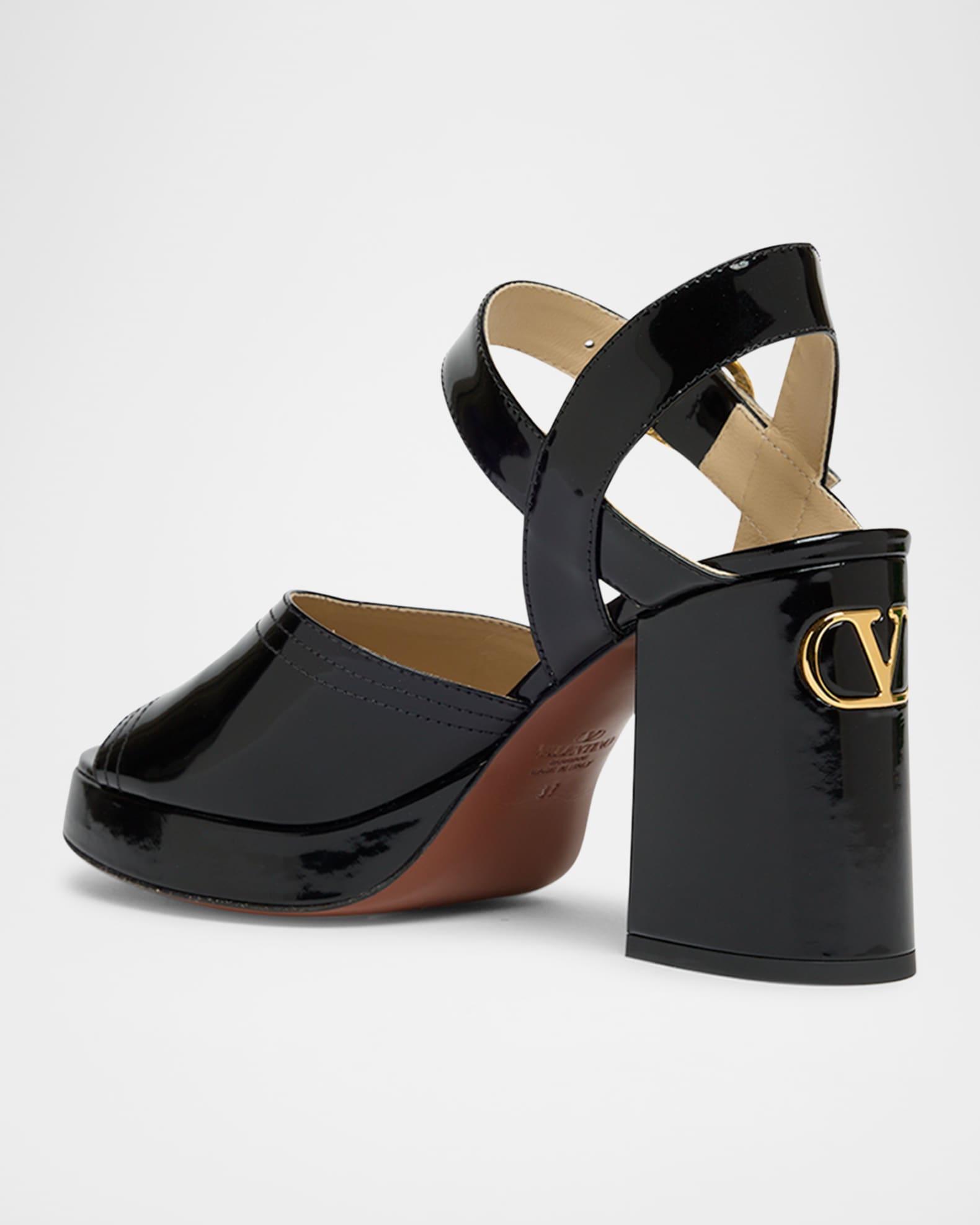 Fawcette VLogo Patent Leather Platform Sandals Product Image