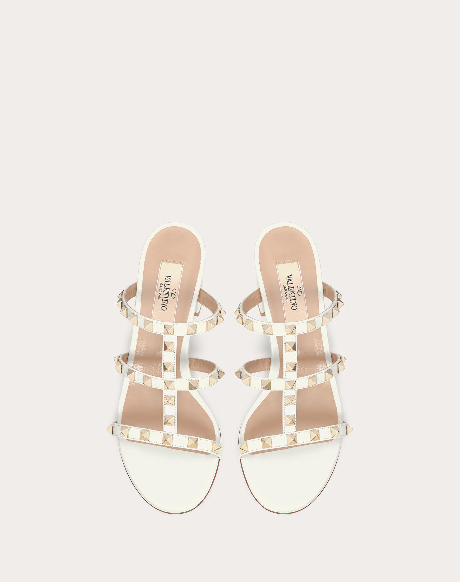 Rockstud Calfskin Leather Slide Sandal 60 Mm Product Image