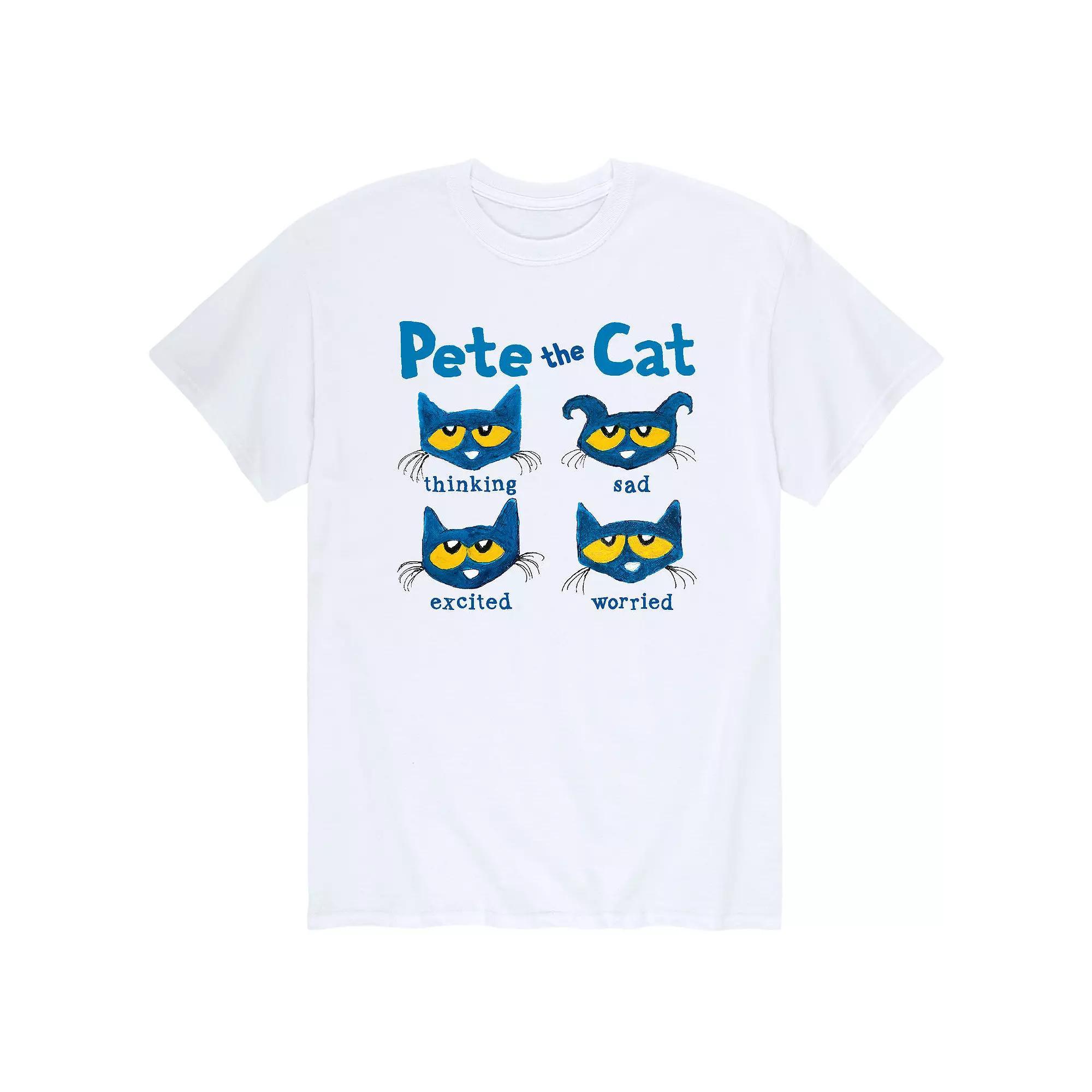 Mens Pete The Cat Many Moods Tee Product Image