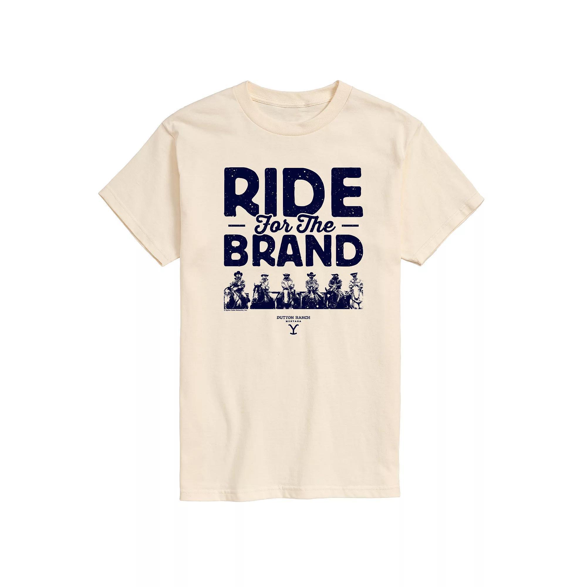 Mens Yellowstone Ride For The Brand Graphic Tee Ivory Product Image