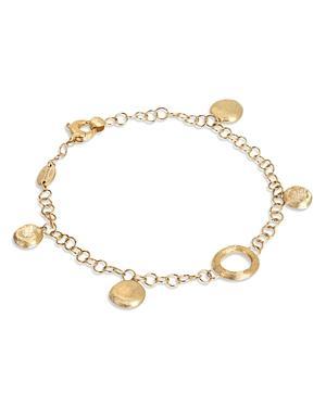 Marco Bicego 18K Yellow Gold Jaipur Textured Disc Charm Bracelet Product Image