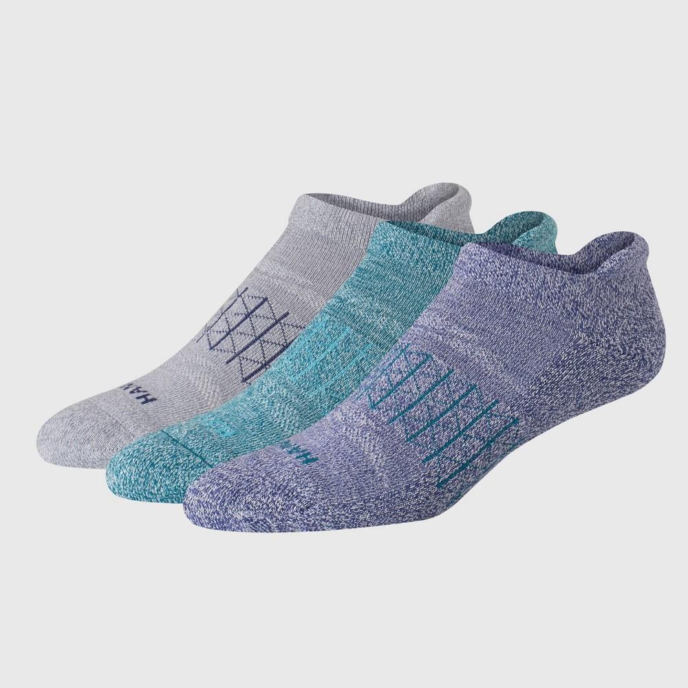 Hanes Mens 3pk Absolute Active Cushioned Heel Shield Socks 6-12: Low Cut, Breathable Mesh, Arch Support, Seamless Toe Product Image