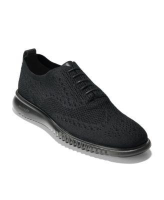Cole Haan Mens 2.ZERGRAND Wingtip Oxford Shoes - Black Size 12 Product Image