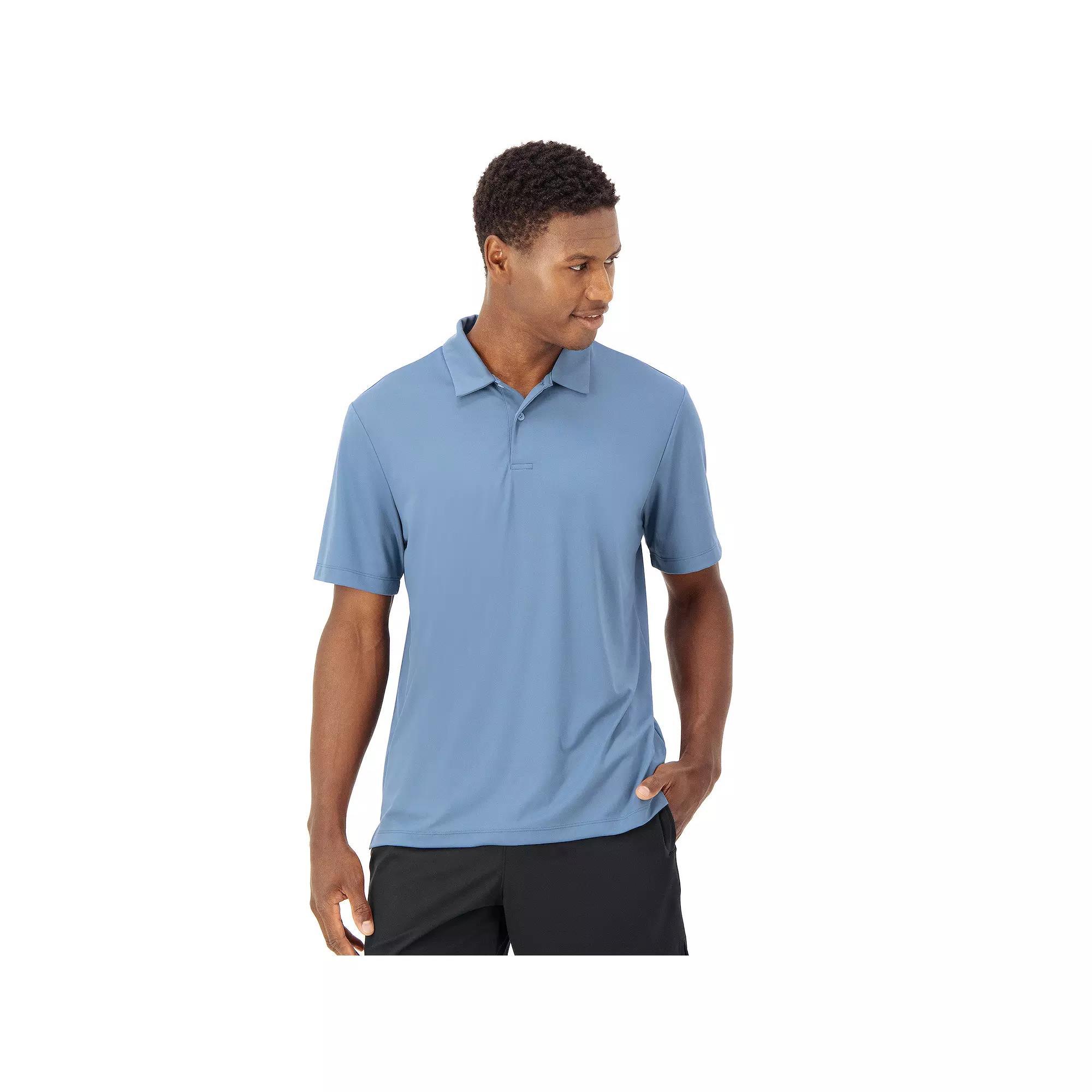 Men's Hanes Moves™ Short Sleeve Performance Polo, Size: XXL, Gray Encore Product Image