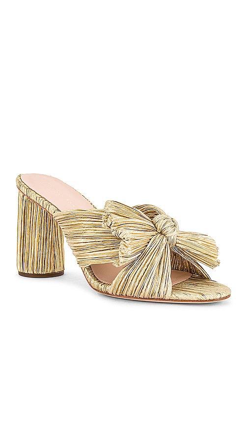 Loeffler Randall Womens Penny Pleated High Heel Slide Sandals Product Image