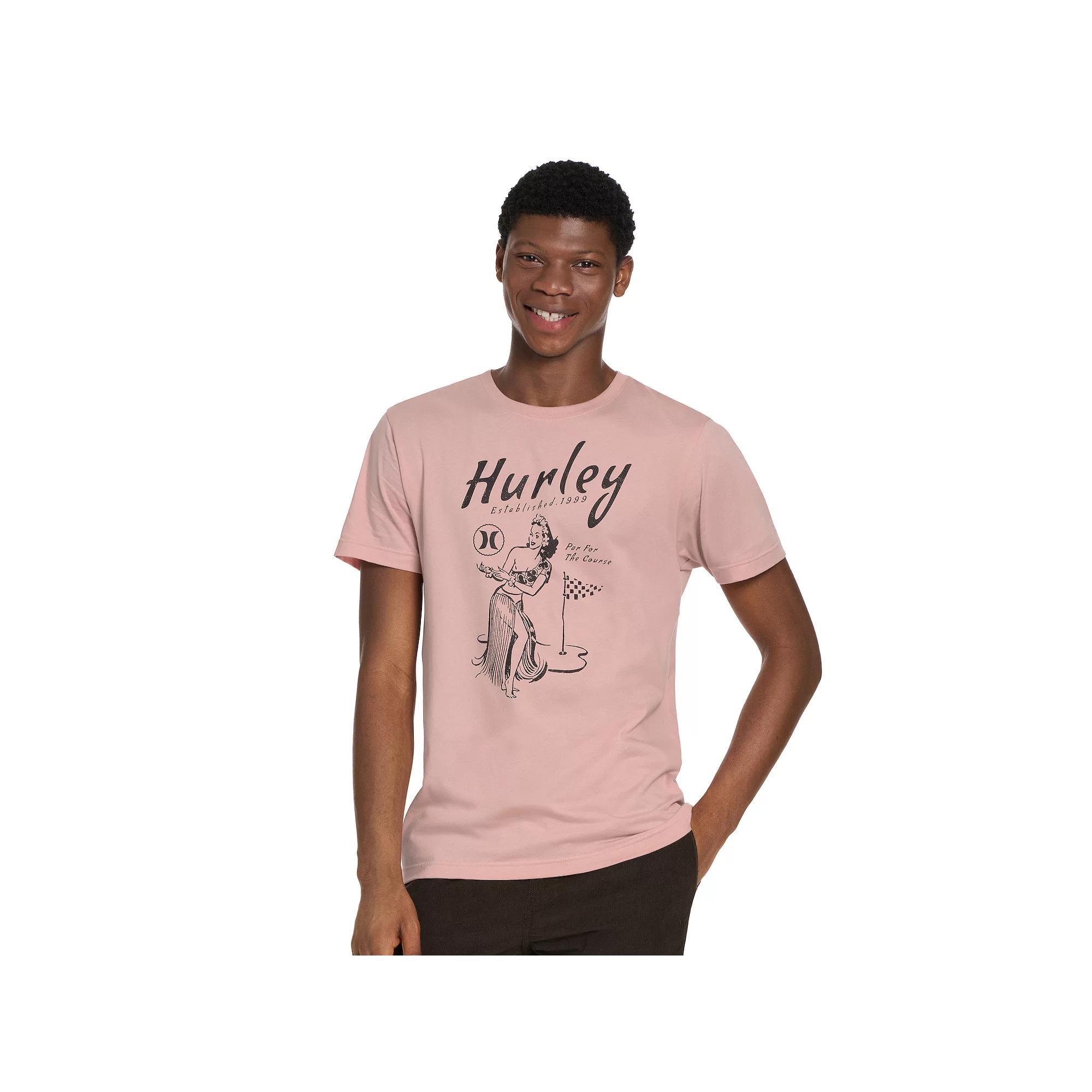Men's Hurley Front Graphic Tee, Size: Small, Beach Clay Product Image