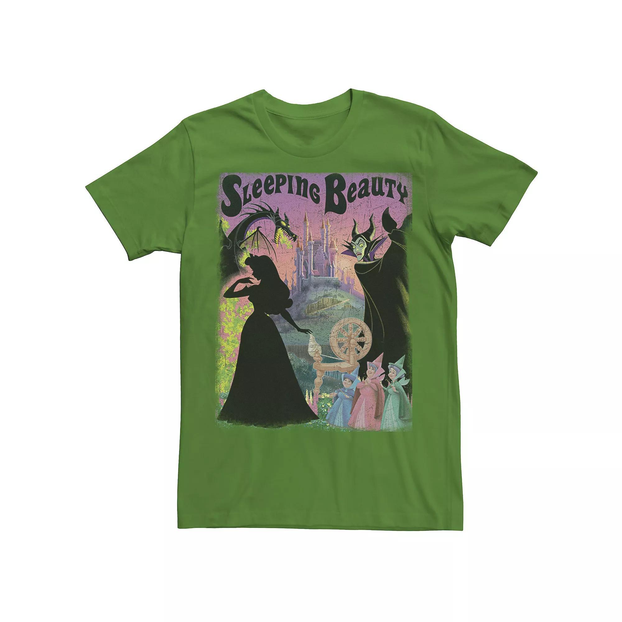 Disney's Sleeping Beauty Aurora Maleficent Men's Poster Tee, Size: Medium, White Product Image
