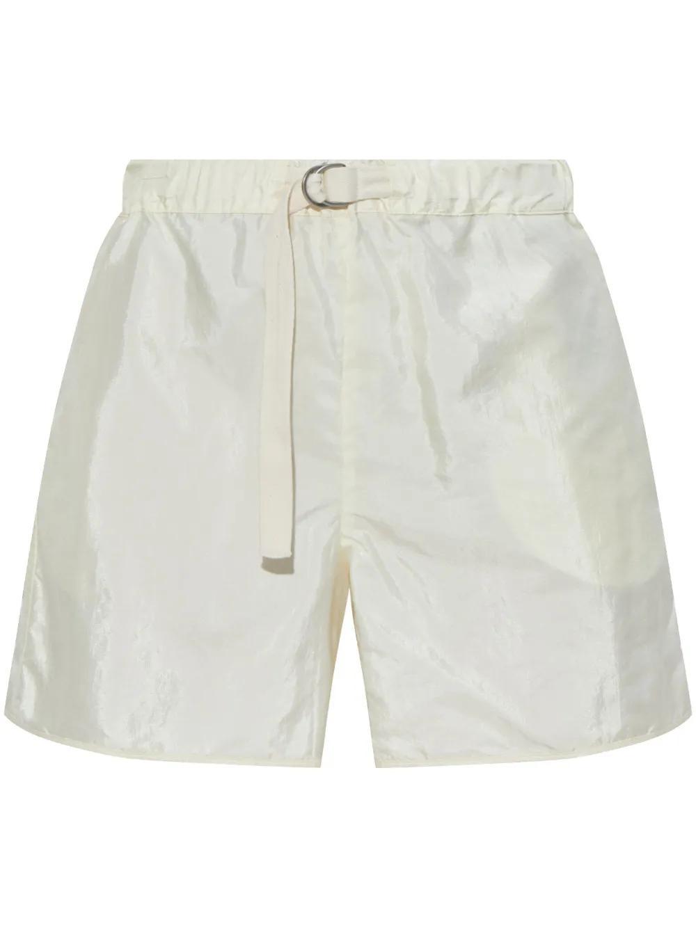 JIL SANDER Belted Shorts In White Product Image