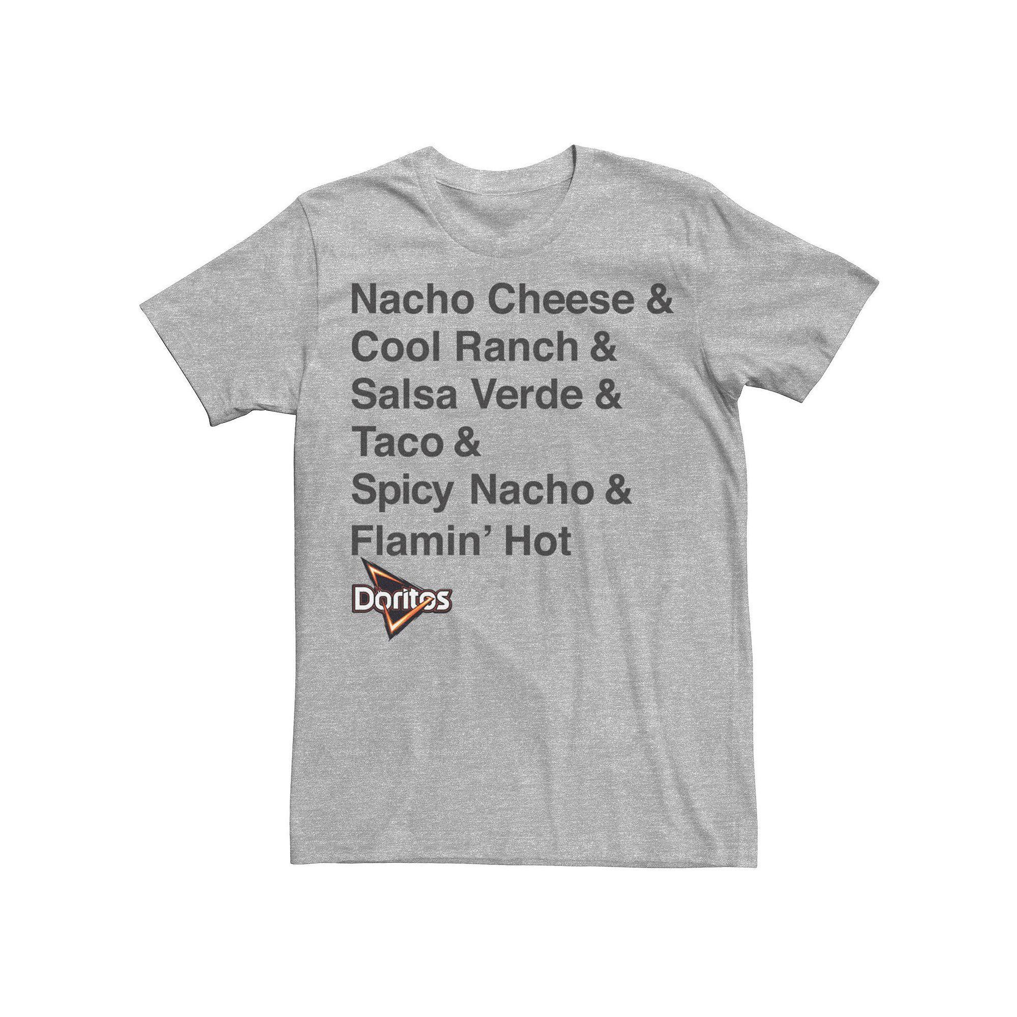 Men's Doritos Tortilla Chips Flavors Tee, Size: Large, Athletic Grey Product Image