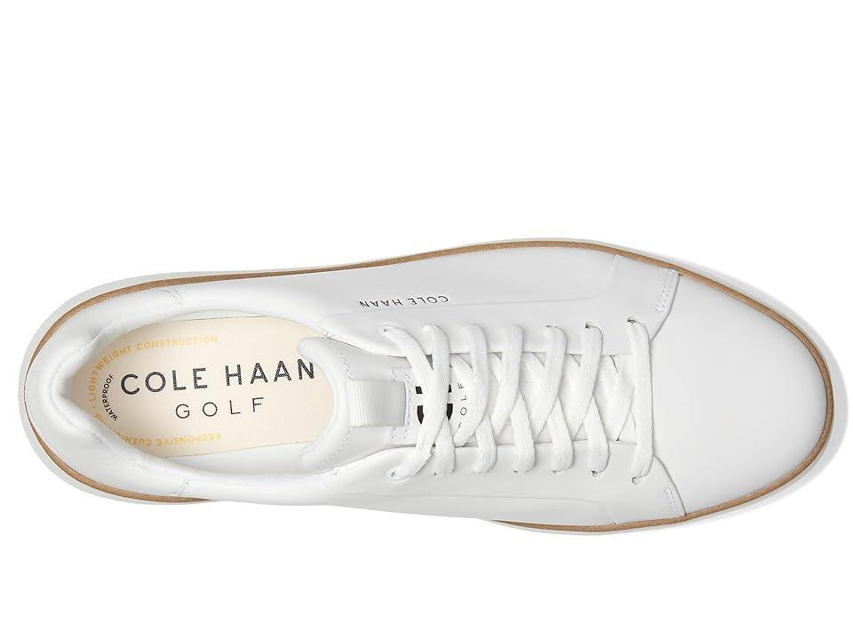 Cole Haan Mens GrandPr Topspin Waterproof Golf Shoes - White Size 9 Product Image
