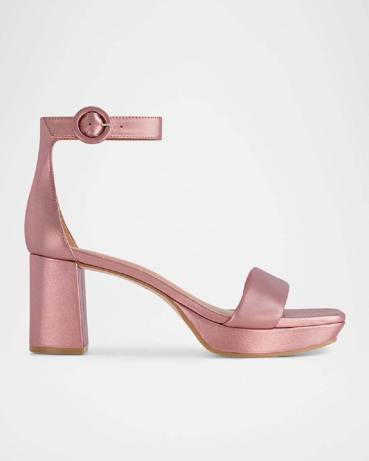 Womens Carla Leather Platform Sandals Product Image
