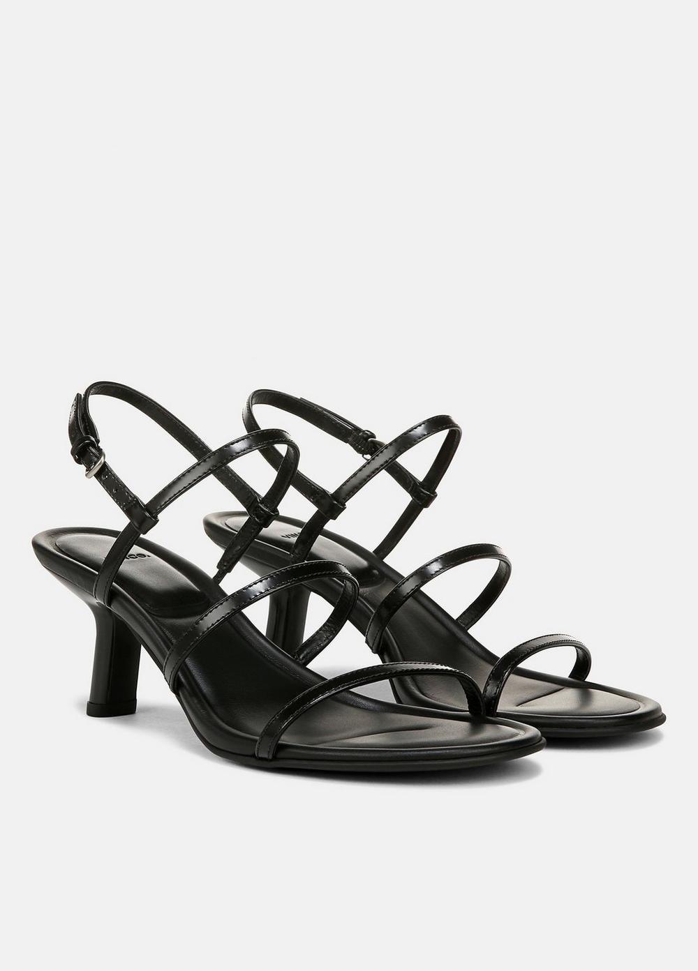 Womens Josie Leather Strappy Heeled Sandal, Militaire, Size 6.5 Vince Product Image