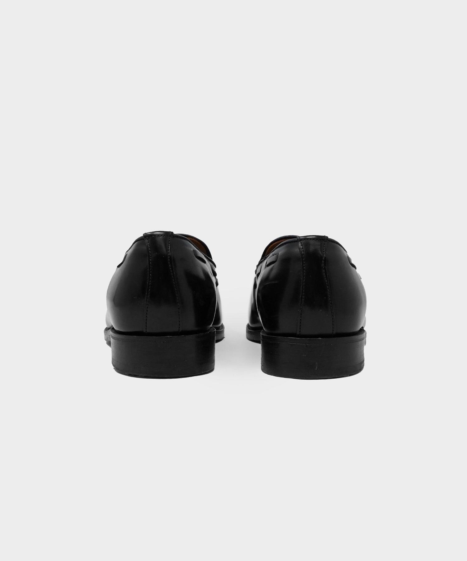 Todd Snyder x Sanders Tassel Loafer in Black Leather Product Image