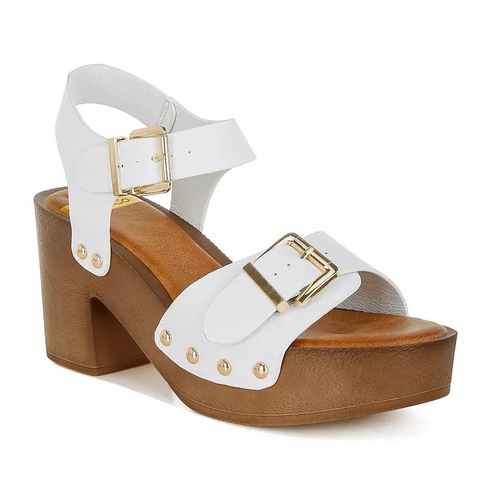 Rag & Co Ompasa Women's Sandals, Size: 10, White Product Image