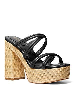 Womens Corrine 130MM Leather Platform Sandals Product Image