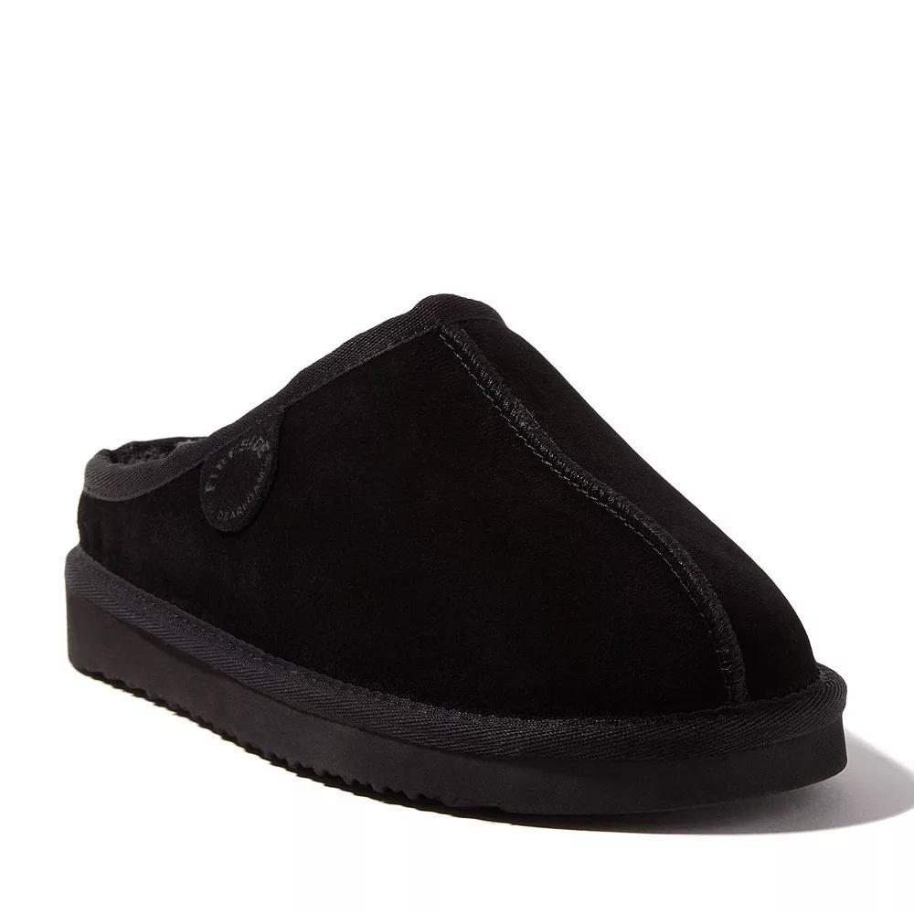 Women's Fireside By Dearfoams Greta Wool-Lined Clog Slippers, Size: 9, Black Product Image