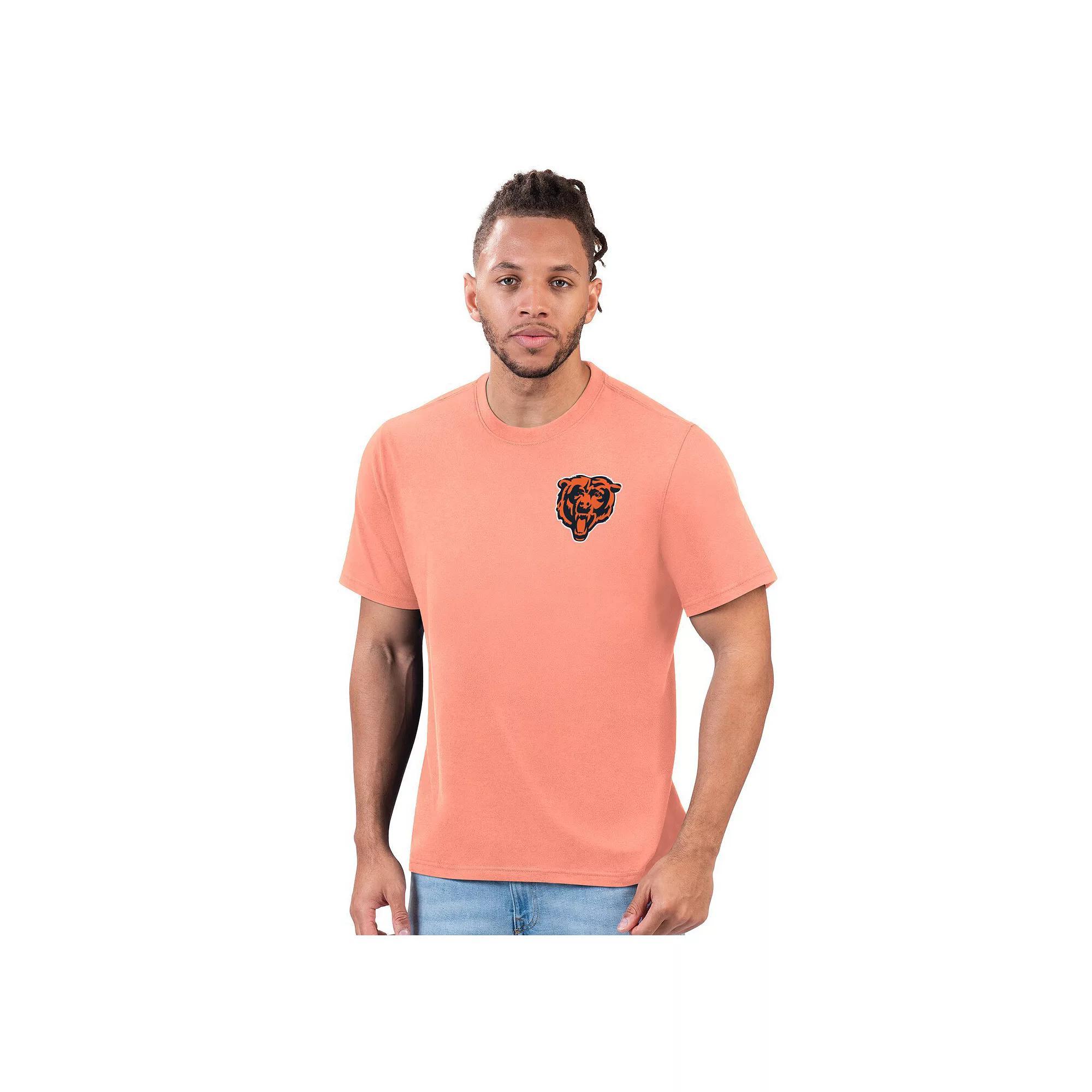 Men's Margaritaville Orange Chicago Bears Flip Flop T-Shirt, Size: XL Product Image
