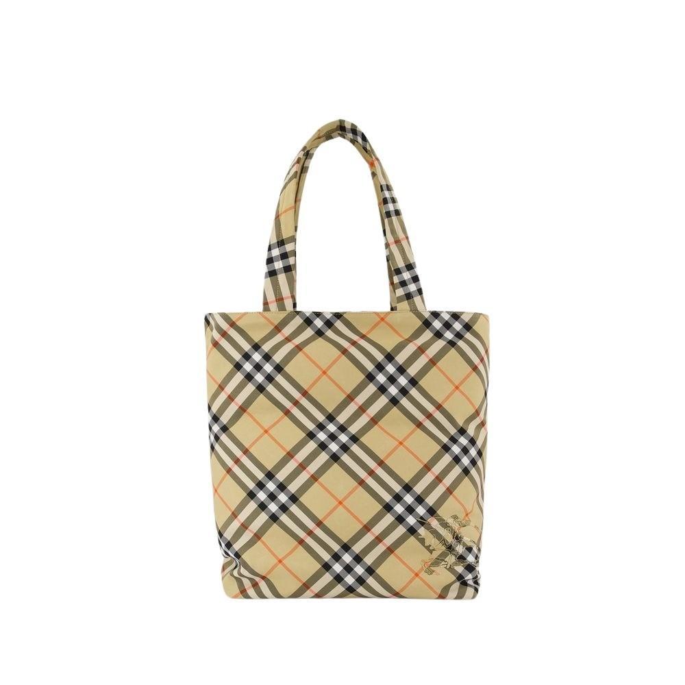 BURBERRY Classic Shopper Bag - Synthetic - Beige In Brown Product Image