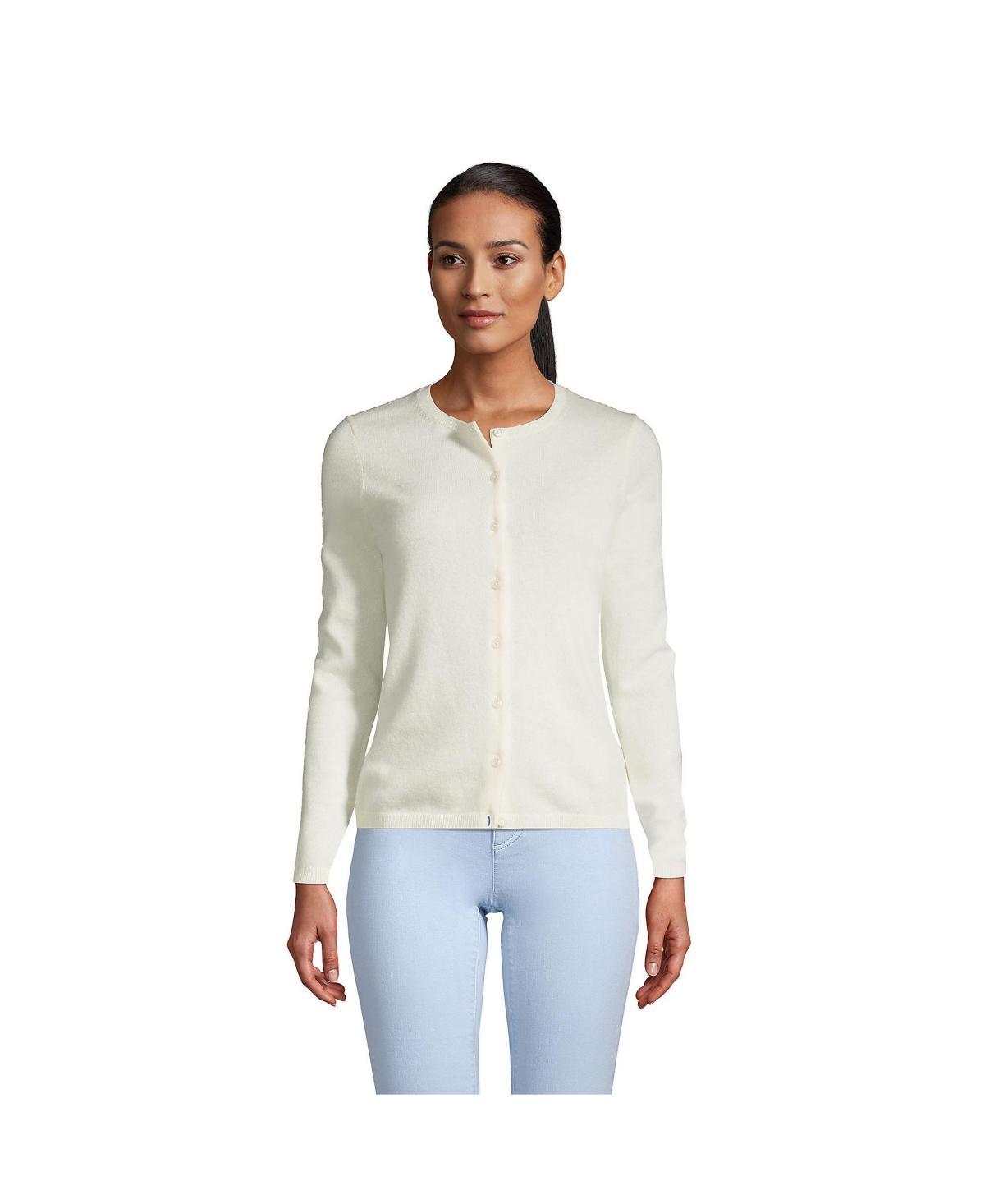 Women's Lands' End Classic Cashmere Cardigan Sweater, Size: Small, Deep  Blue Product Image