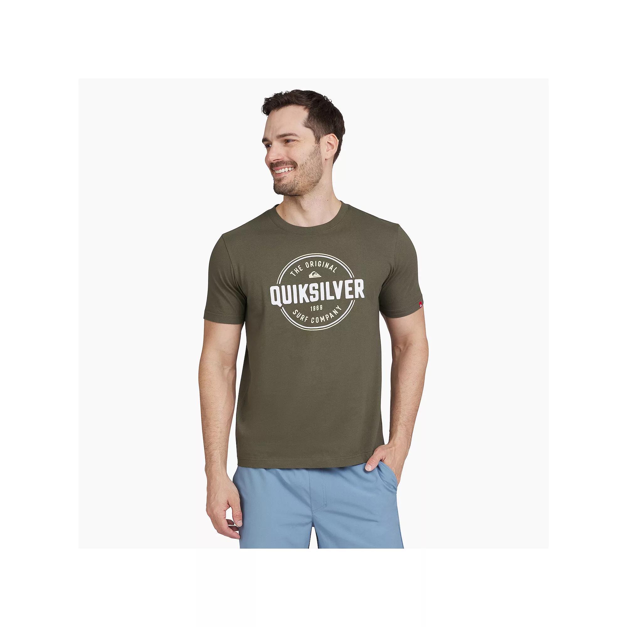 Men's Quiksilver Short Sleeve Graphic Tee, Size: XXL, Four Leaf Green Product Image