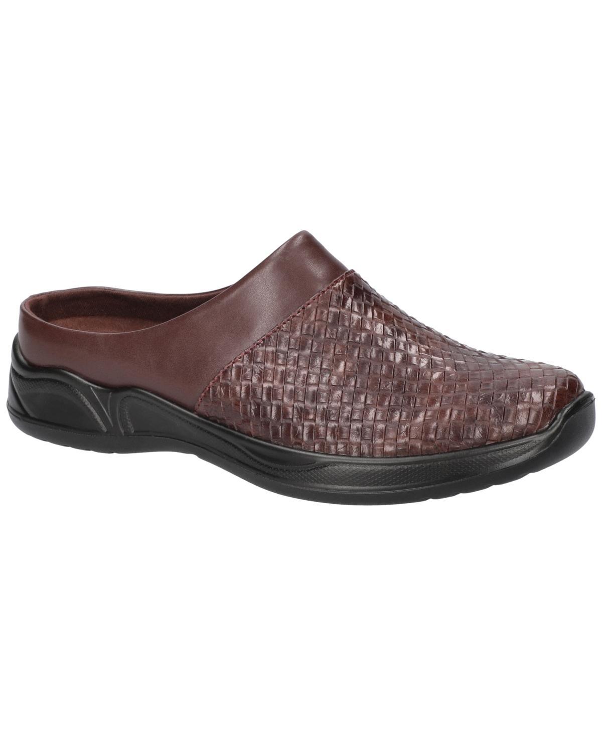Easy Street Janalee Women's Tan Woven Embossed Comfort Mules, Size: 7.5 Product Image