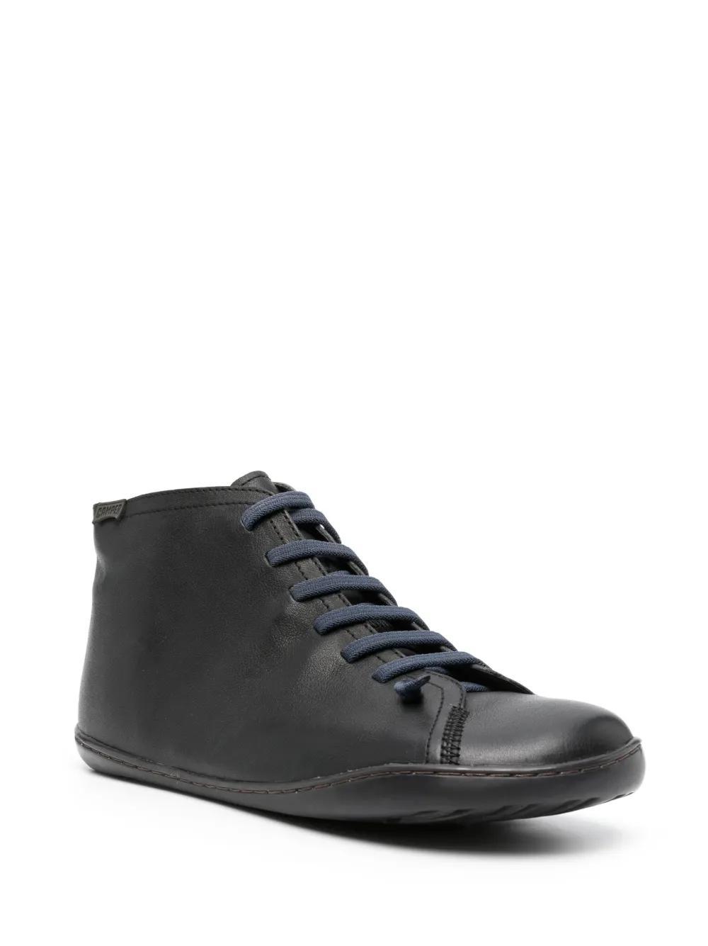 CAMPER Peu Cami High-top Leather Sneakers In Black Product Image