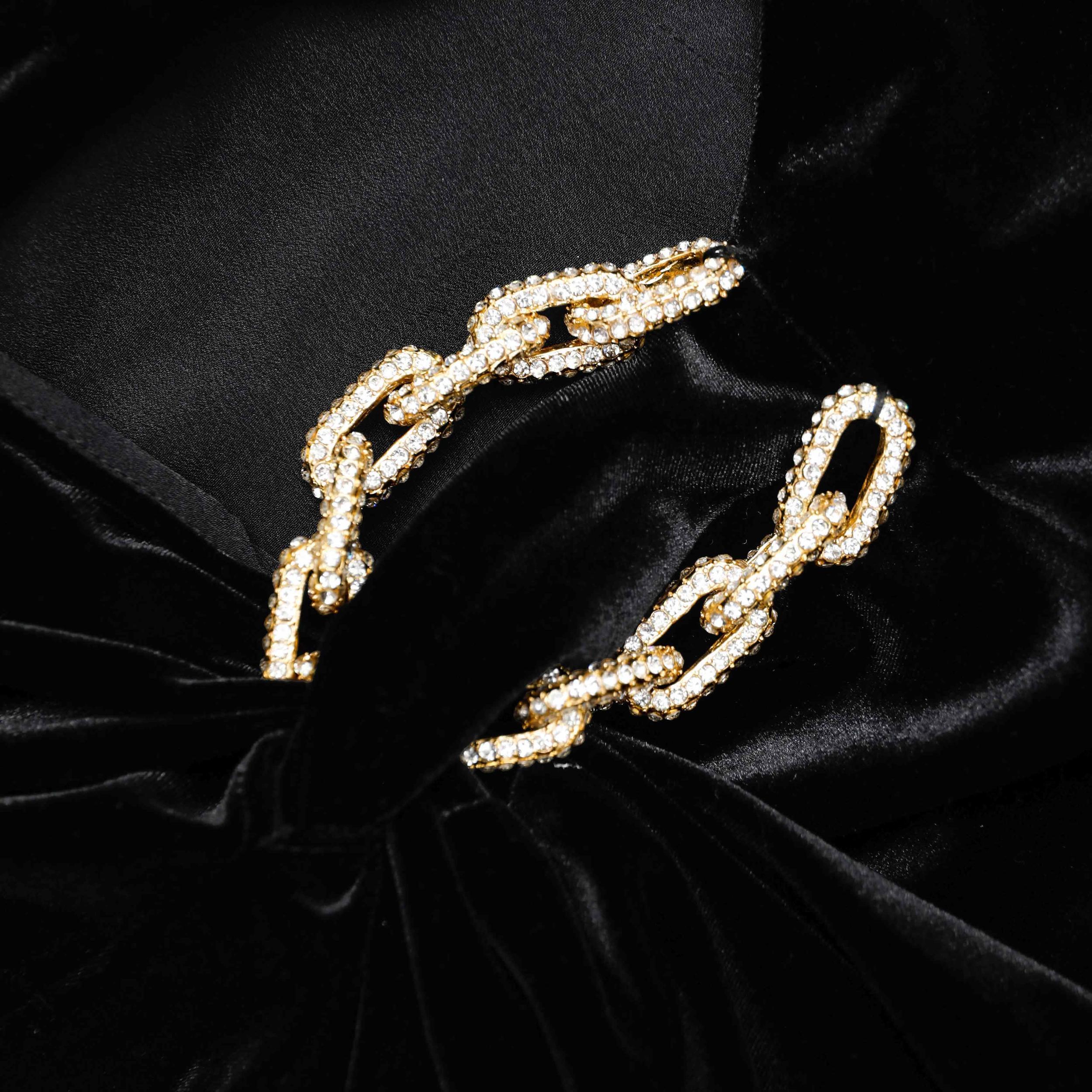 Black Velvet Embellished Maxi Dress Product Image