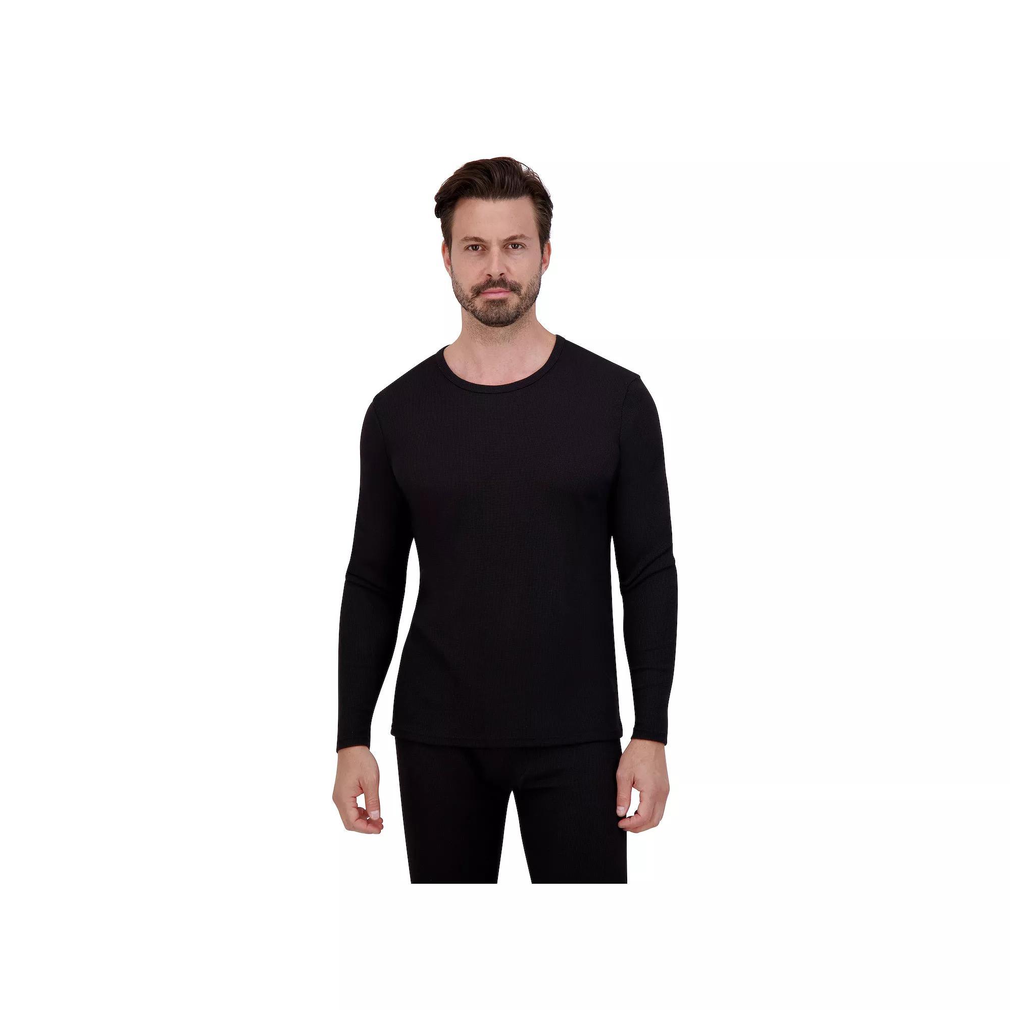 Men's ZeroXposur WAFFLE PRO Waffle Knit Base Layer Top, Size: Large, Black Product Image