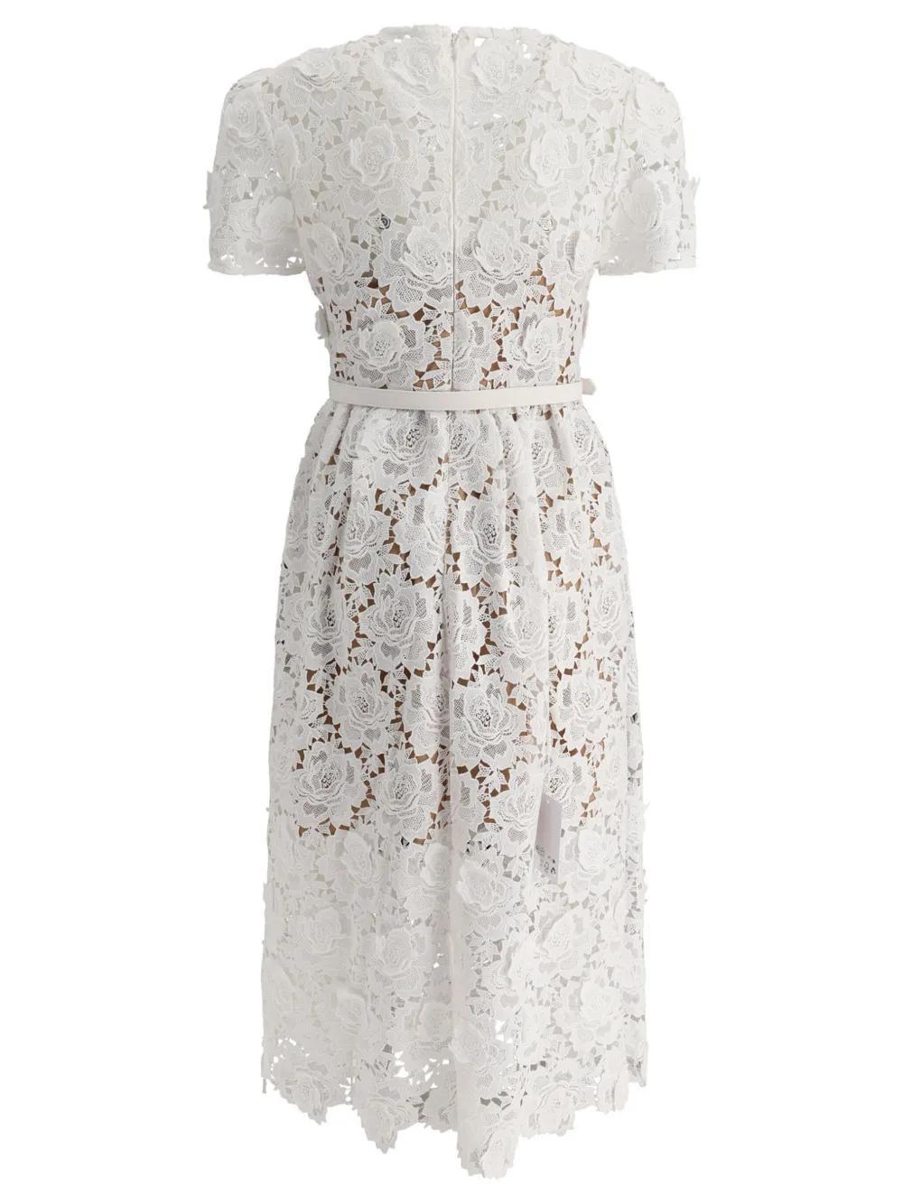 floral-lace midi dress Product Image