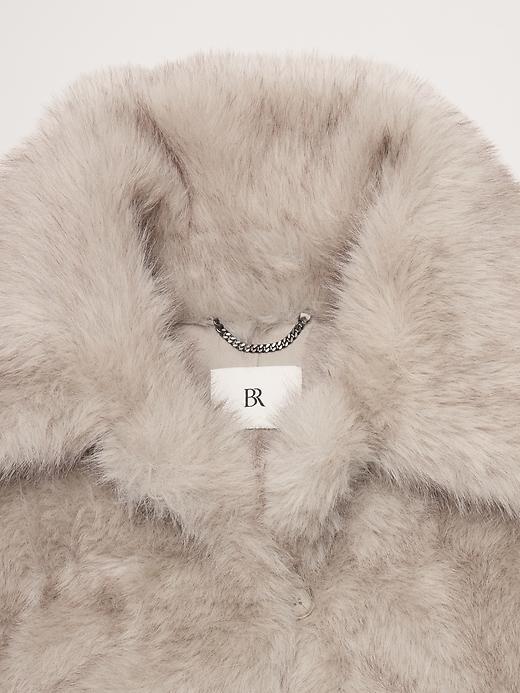 Faux Fur Long Coat Product Image