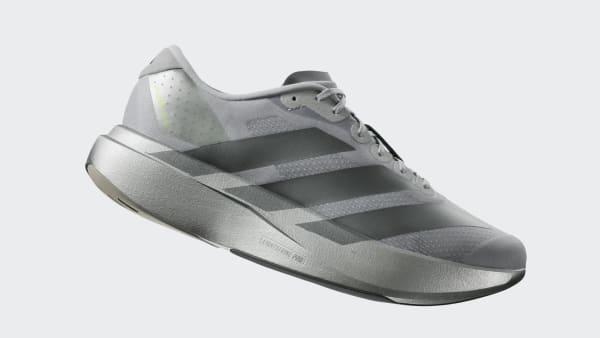Mens adidas Adizero EVO SL Athletic Shoe Metallic / Iron Metallic / Halo Silver Product Image