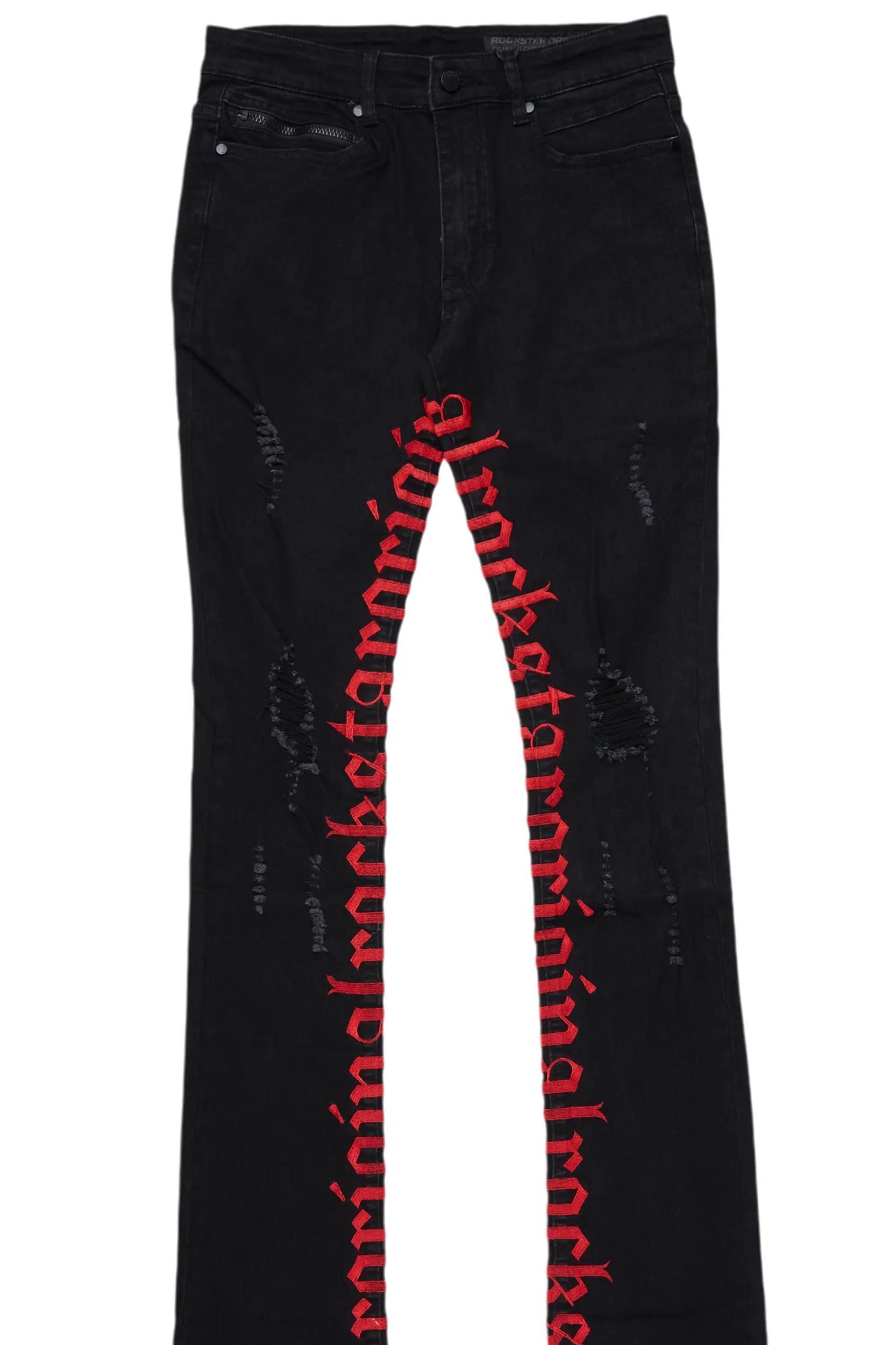 Colette Black Super Stacked Flare Jean Male Product Image