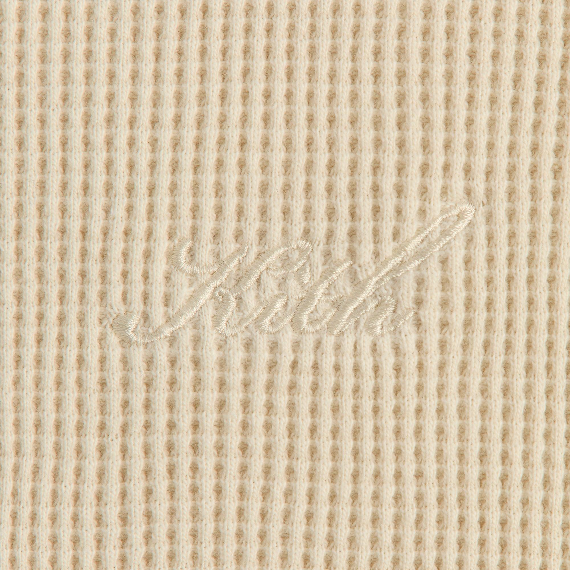 Kith Micro Waffle Colby Pullover - Sandrift Male Product Image