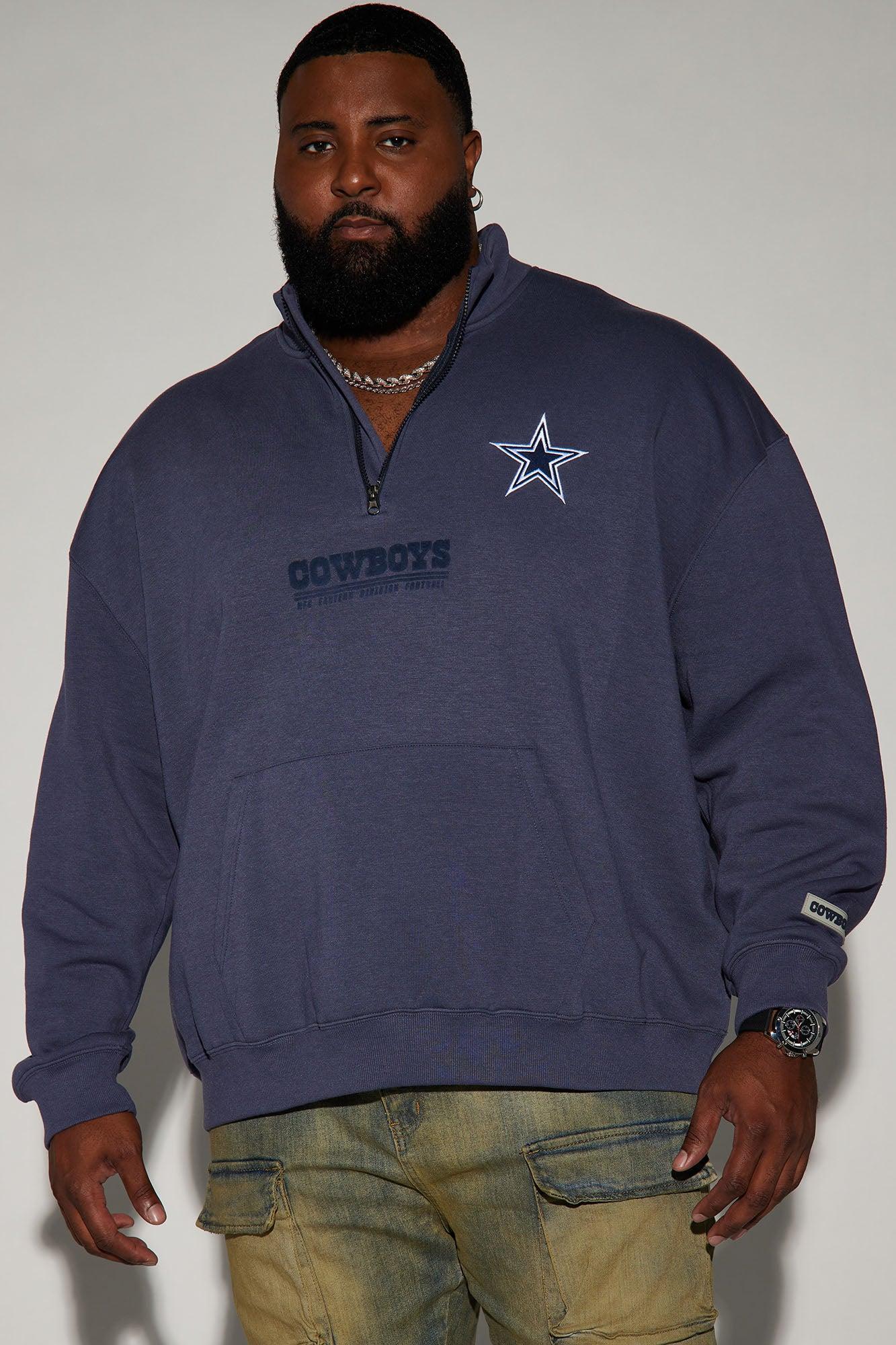 Cowboys Essential Quarter Zip Sweatershirt - Navy/combo Product Image