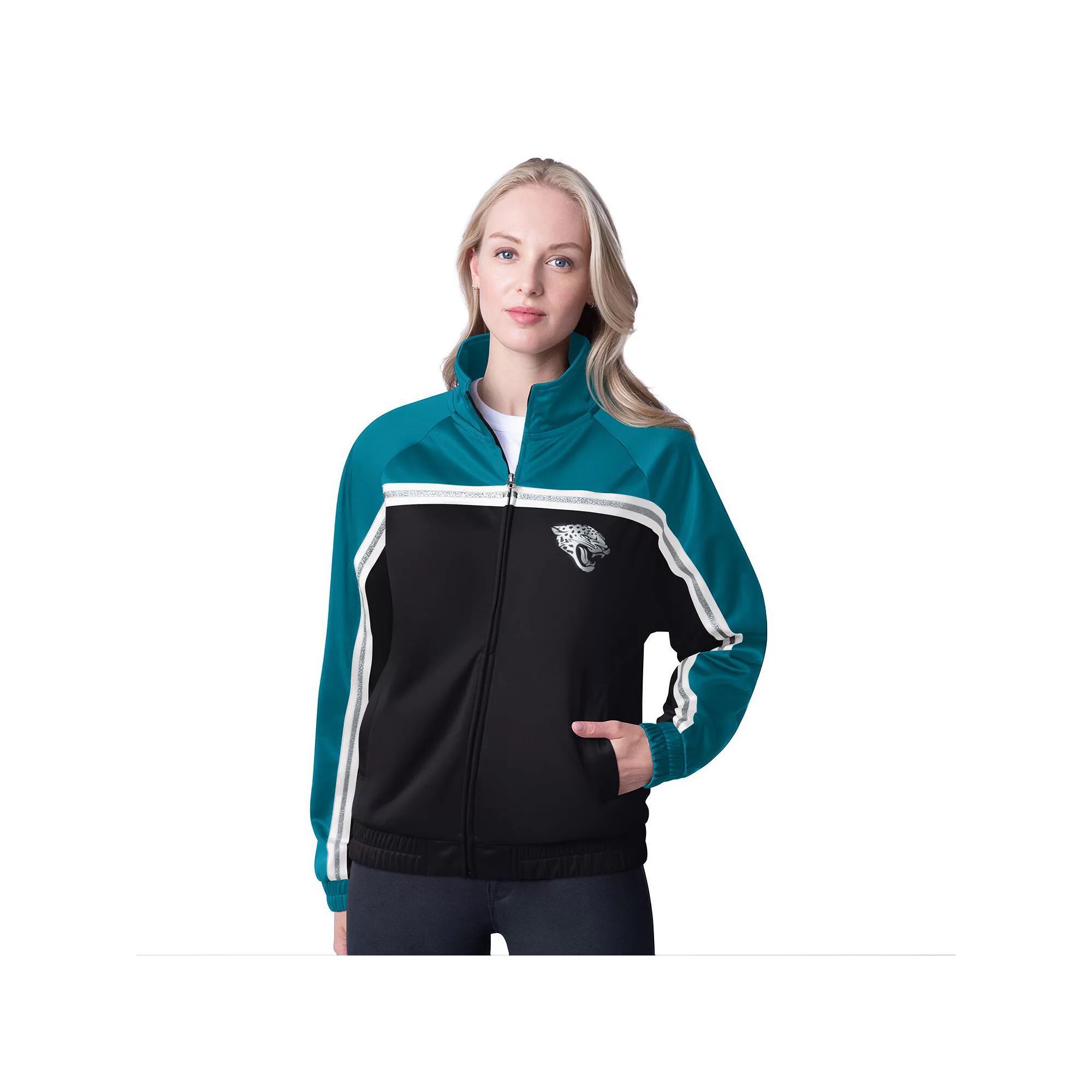 Women's G-III 4Her by Carl Banks Navy Houston Texans Post Game Full-Zip Track Jacket, Size: Medium, Blue Product Image