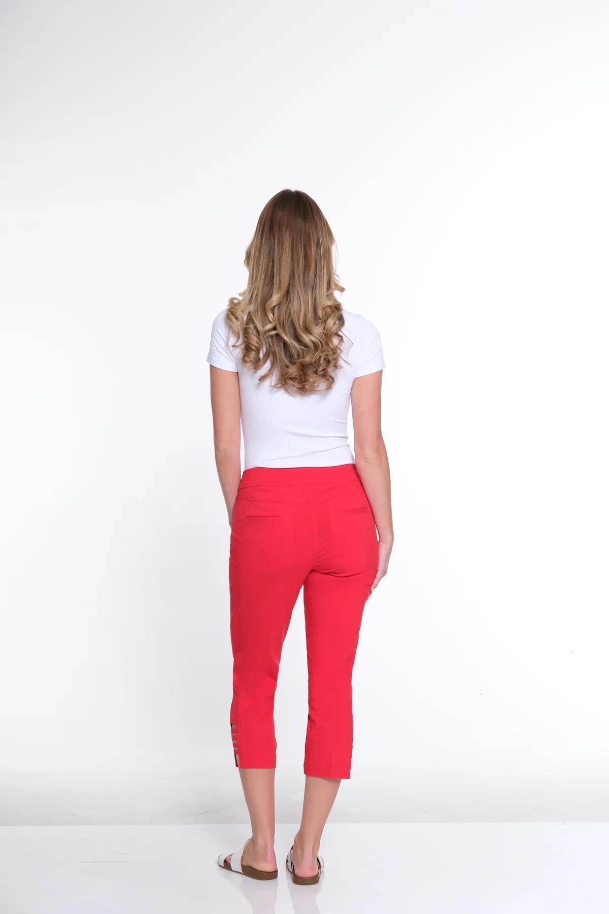 Red Ladder Strap Hem Crop Product Image
