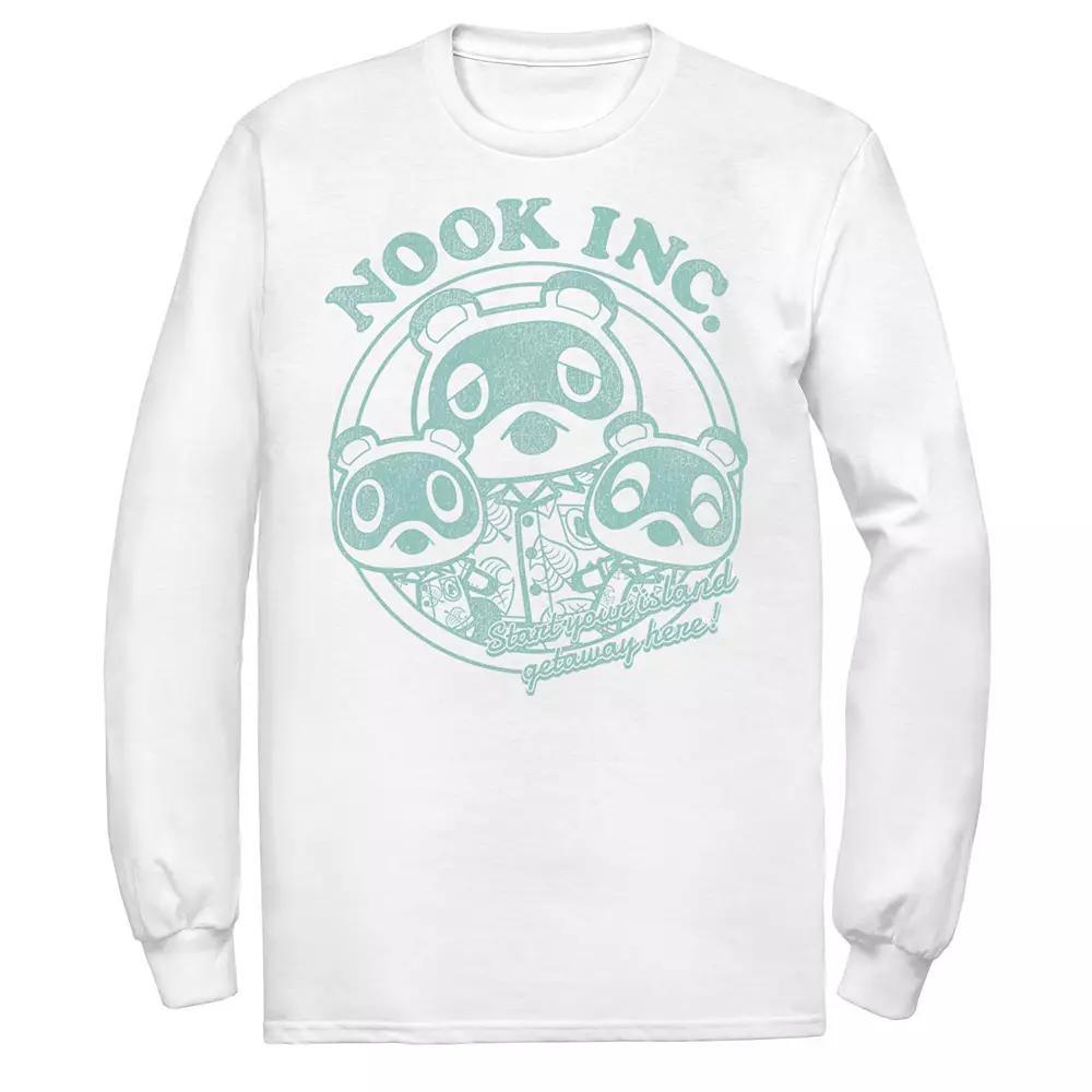 Men's Animal Crossing: New Horizons Nook Inc.Island Getaway Tee, Size: Medium, White Product Image